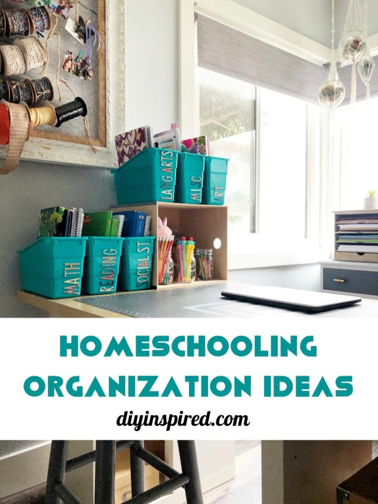 Homeschooling Organization Ideas - DIY Inspired